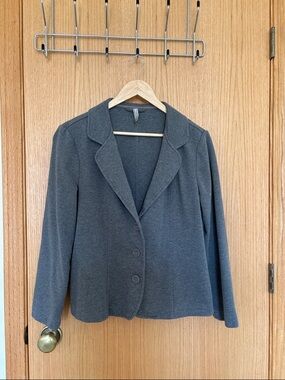 Hanna Andersson Charcoal Gray Women's Blazer Jacket